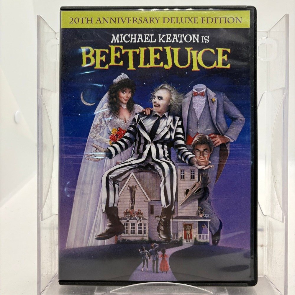 Beetlejuice DVD 20th Anniversary Deluxe Edition Michael Keaton Tim Burton PG